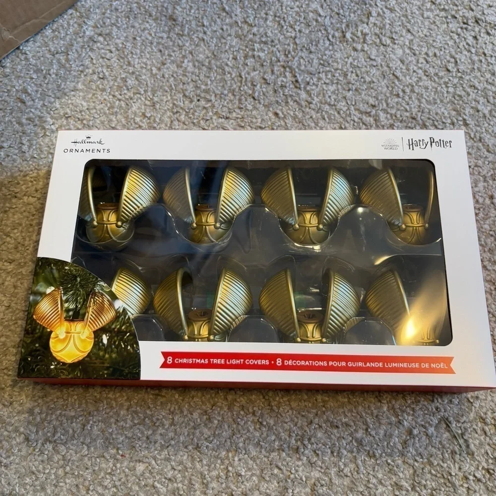 Hallmark Harry Potter Golden Snitch Christmas Tree Light Covers NEW
